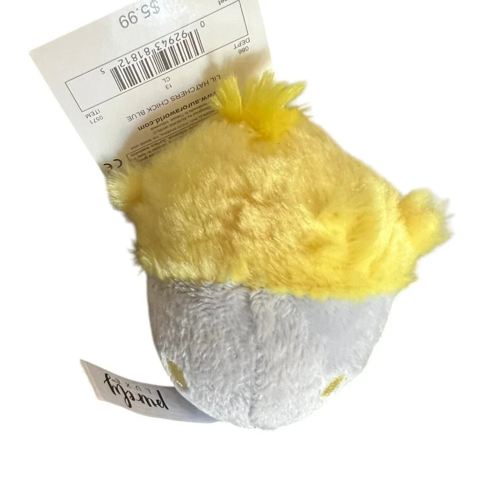 Aurora Lil Hatchers Chick Plush Small Yellow Blue Brand New Easter Egg Toy
